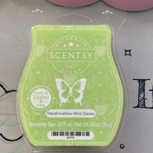 Scentsy Marshmallow Mint Cocoa wax Bar